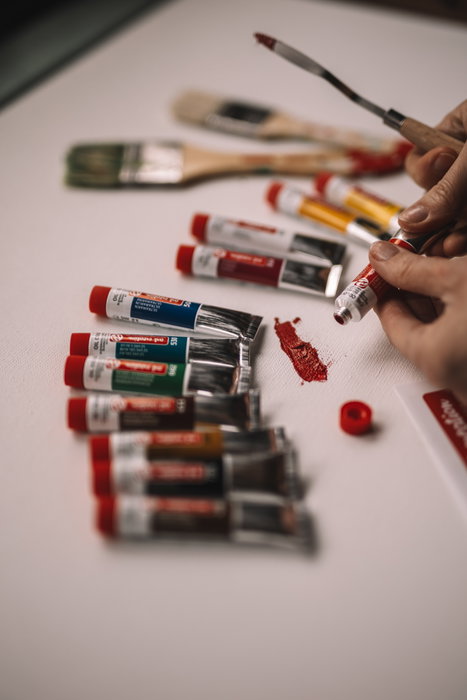 Talens Art Creation Set de Iniciación de Pintura al Óleo con 12 Tubos de 12 ml